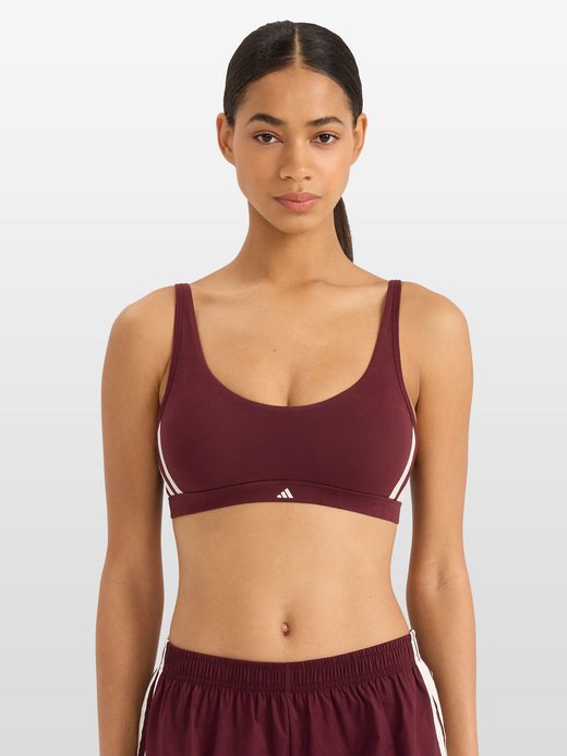 Damen Bralette  -  Sport Active Essentials Cotton 3 Stripes