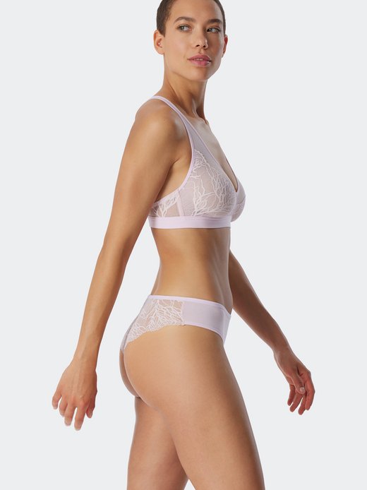 Damen Brasilslip  -  Modal & Lace