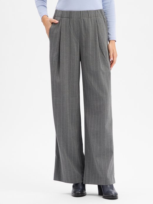 Damen Bundfaltenhose - Cevil pinstripe