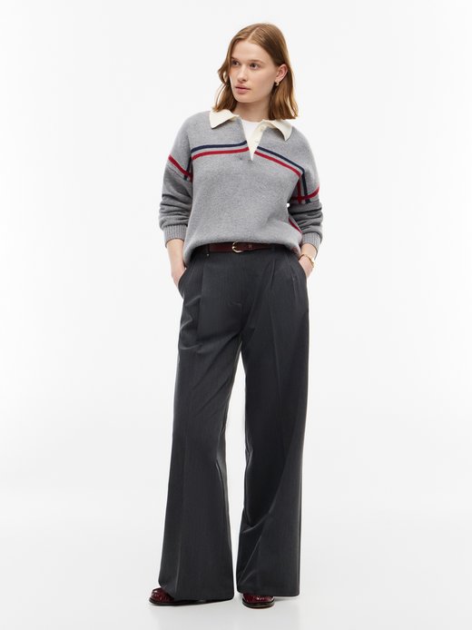 Damen Bundfaltenhose