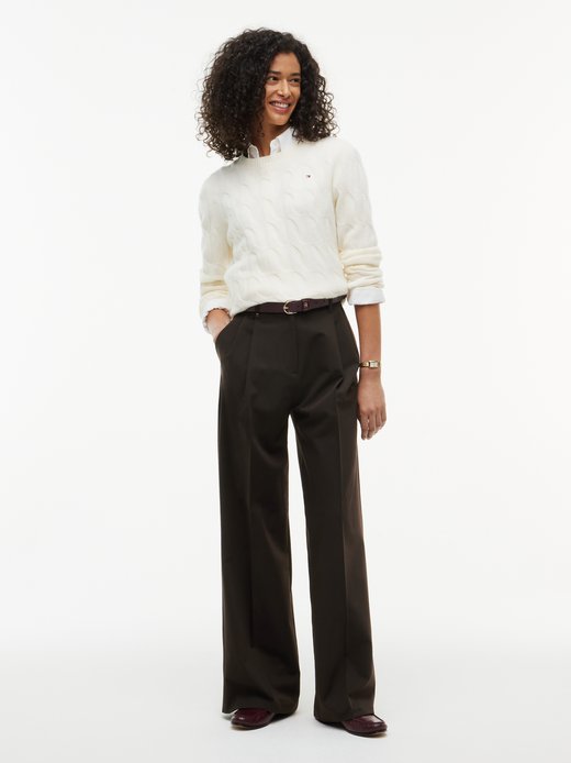 Damen Bundfaltenhose