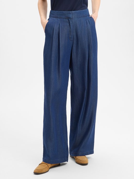 Damen Bundfaltenhose