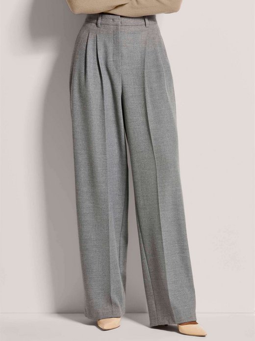 Damen Bundfaltenhose