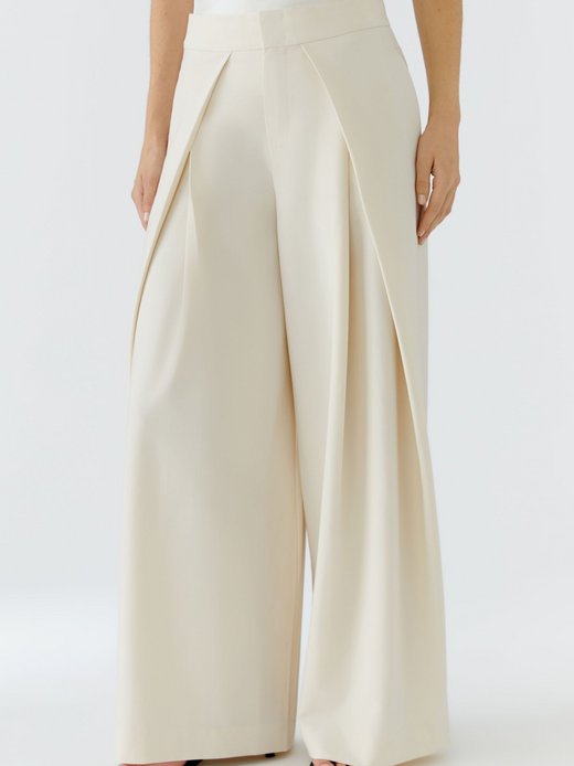 Damen Bundfaltenhose