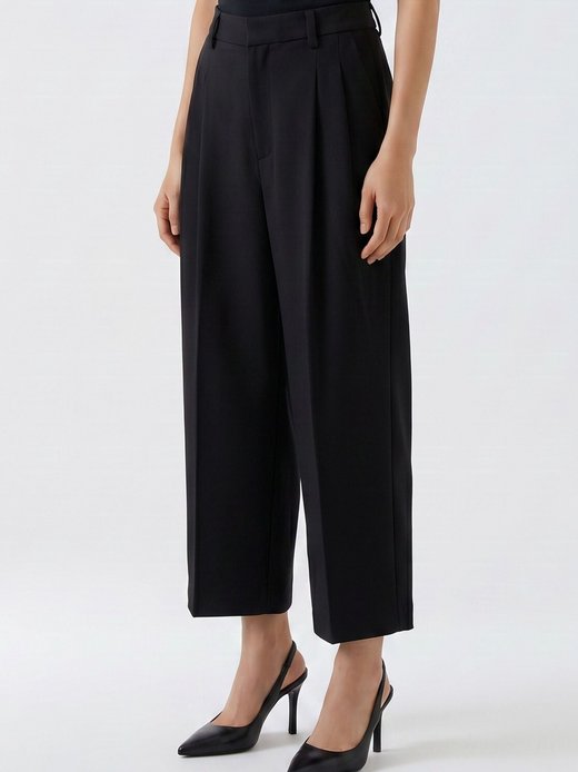 Damen Bundfaltenhose