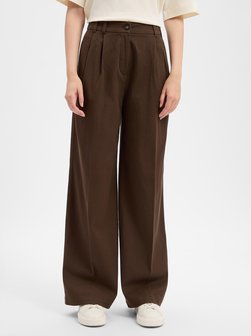 Damen Bundfaltenhose