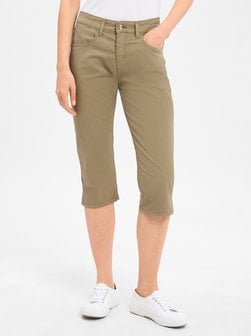 Artikelbild Damen Caprihose - summer clean von MAC in khaki uni