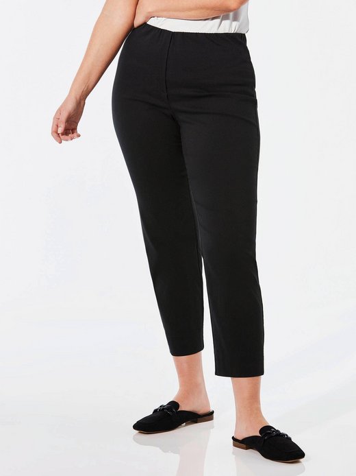 Damen Caprihosen uni - Kurzgöße