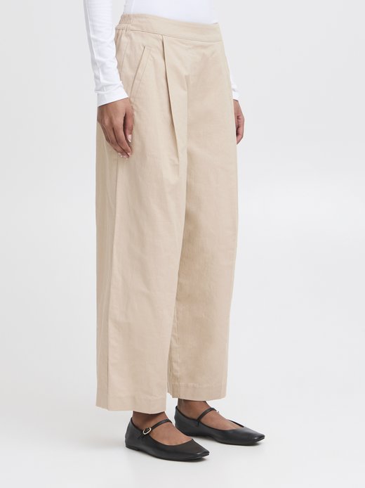 Damen Casual Hose IHUNICA Elastische Taille