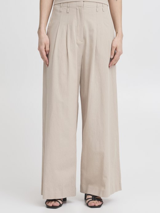 Damen Casual Hose IHUNITY Hohe Taille