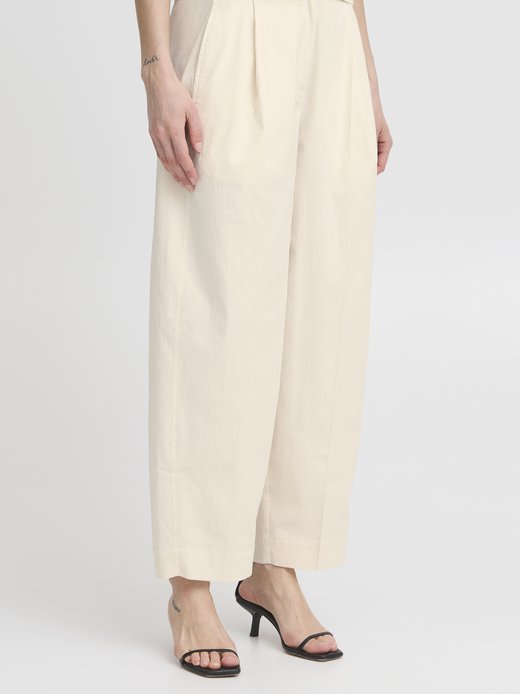 Damen Casual Hose IHWALLIS Hohe Taille
