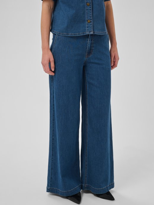 Damen Casual Hose Jeans Mittlere Taille