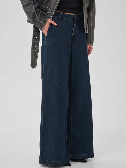 Damen Casual Hose Jeans Mittlere Taille