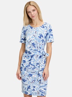 Artikelbild Damen Casual-Kleid von Cartoon in hellblau mehrfarbig gemustert