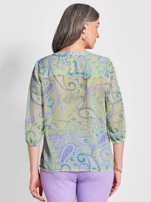 Damen Chiffon Blusen - Kurzgöße