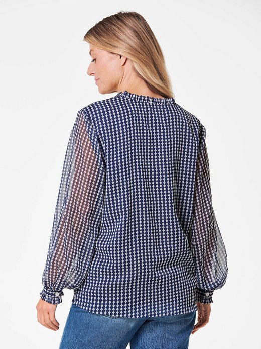 Damen Chiffon Blusen - Kurzgröße
