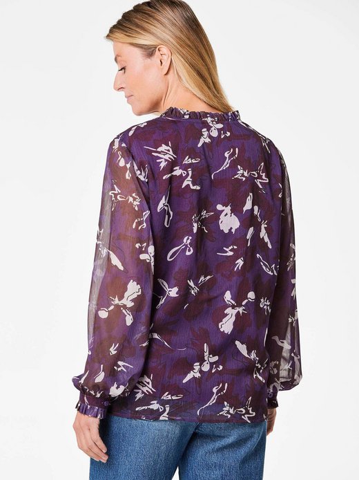 Damen Chiffon Blusen - Kurzgröße