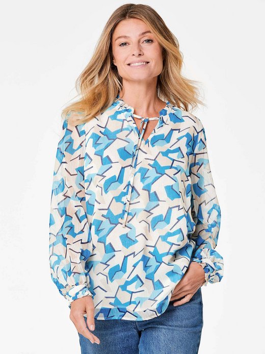 Damen Chiffon Blusen - Kurzgröße