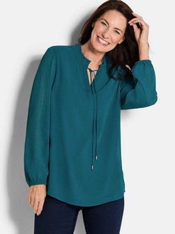 Damen Chiffon Blusen - Kurzgröße