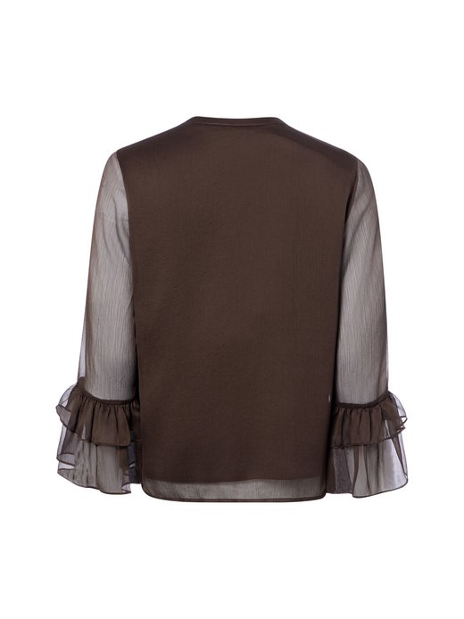 Damen Chiffon-Blusenshirt