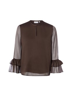 Damen Chiffon-Blusenshirt
