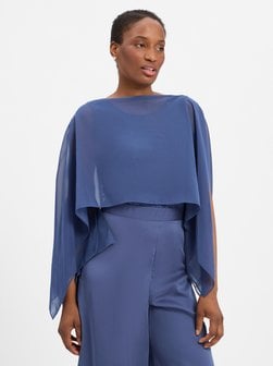 Artikelbild Damen Chiffon-Stola von Swing in blau uni