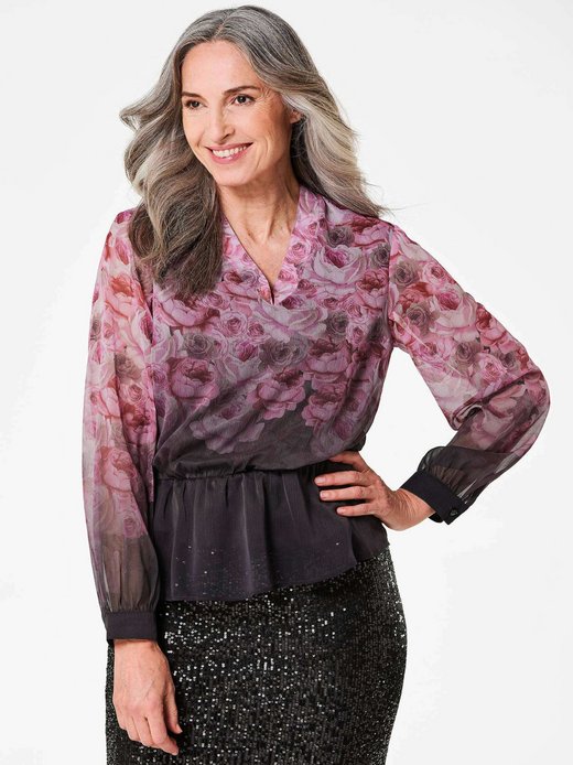 Damen Chiffonbluse