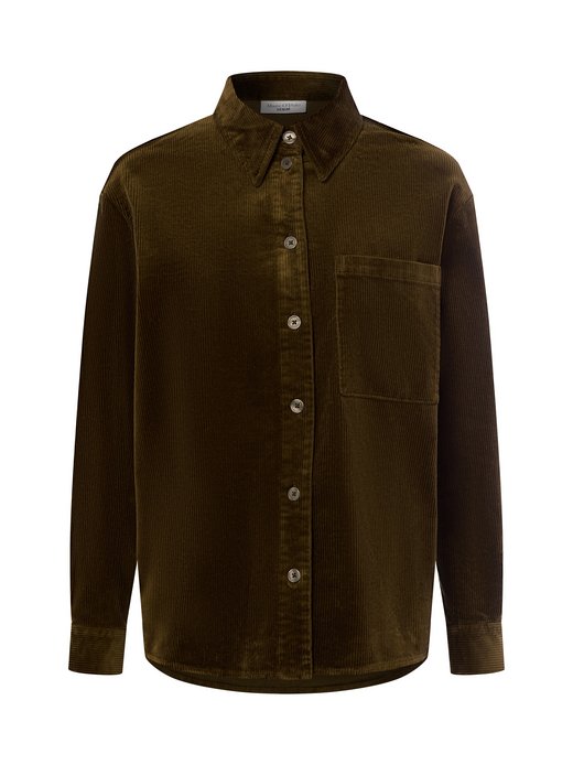 Damen Cord-Hemdbluse