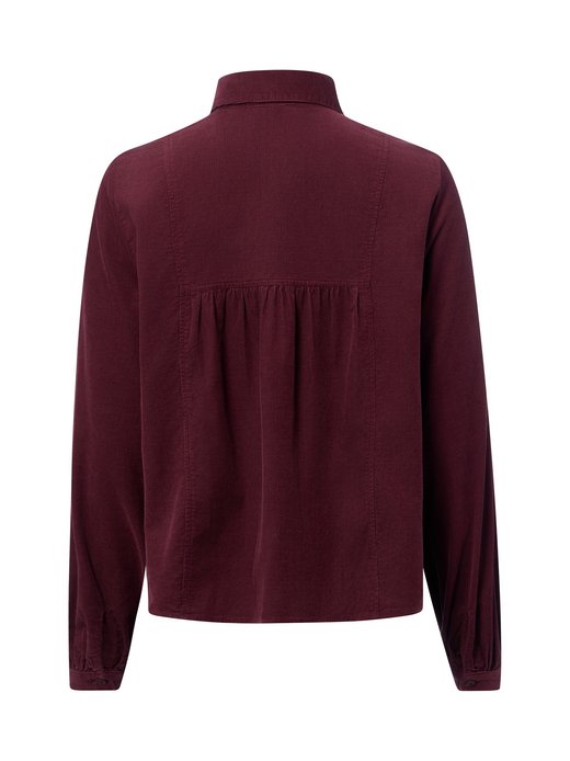 Damen Cord-Hemdbluse