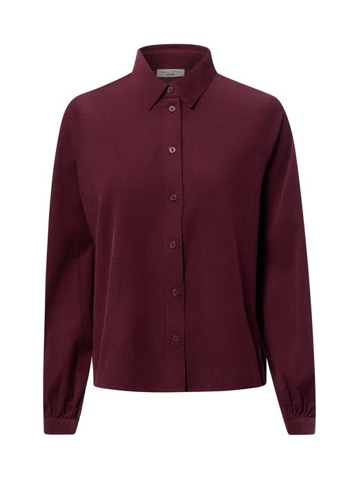 Damen Cord-Hemdbluse