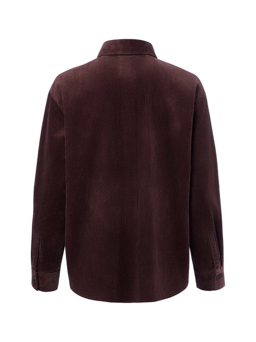 Damen Cord-Hemdbluse