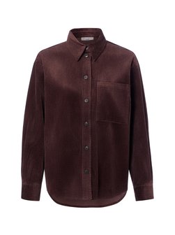Damen Cord-Hemdbluse