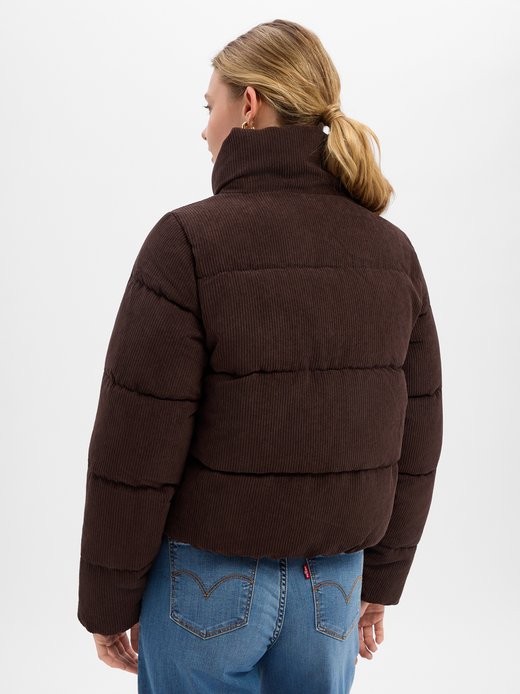 Damen Cord-Steppjacke