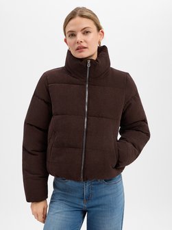 Damen Cord-Steppjacke