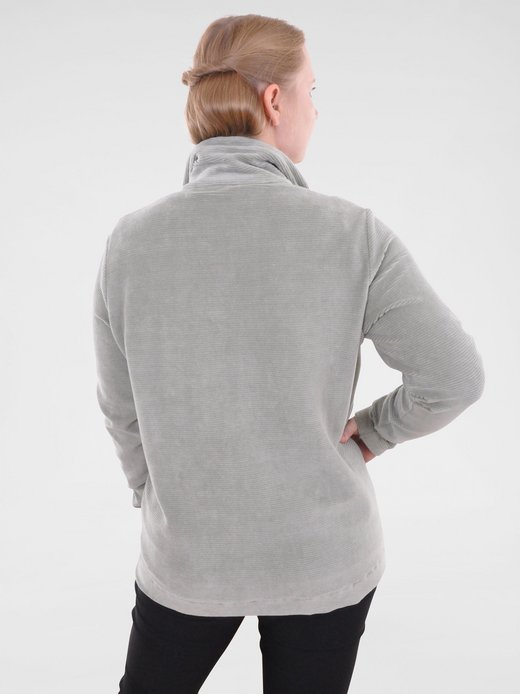 Damen Cord-Sweatjacke