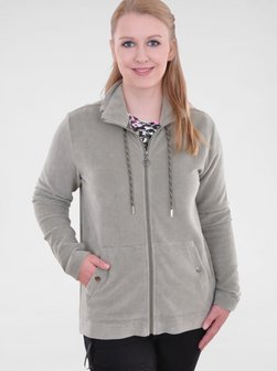 Damen Cord-Sweatjacke