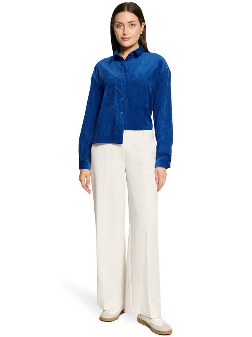 Damen Cordbluse