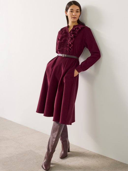 Damen Cordkleid
