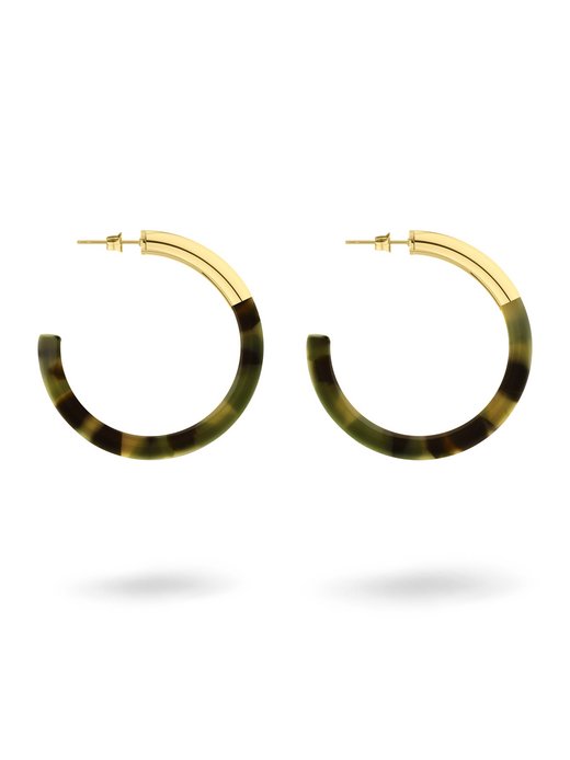 Damen Creolen  -  Acetat Statement