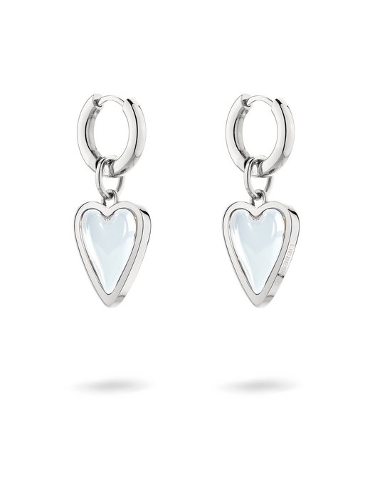 Damen Creolen  -  Glass Heart