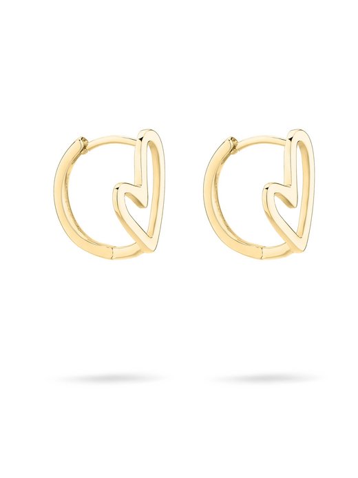 Damen Creolen  -  Graffiti Heart