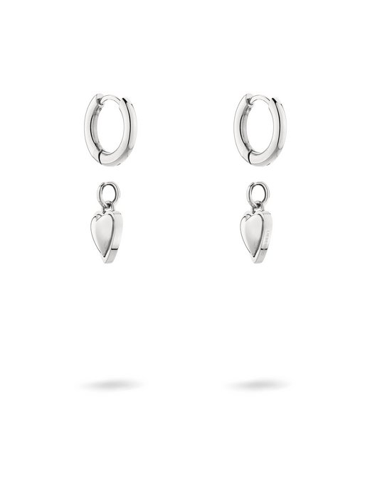 Damen Creolen  -  Mini Metal Heart
