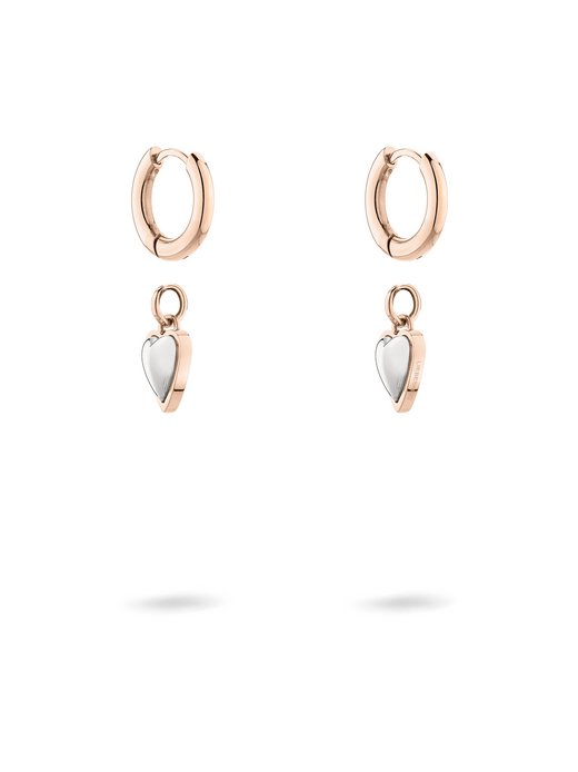 Damen Creolen  -  Mini Metal Heart