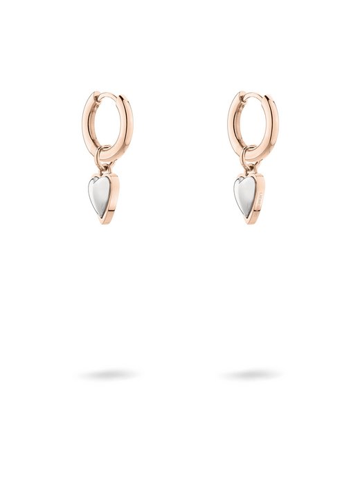 Damen Creolen  -  Mini Metal Heart