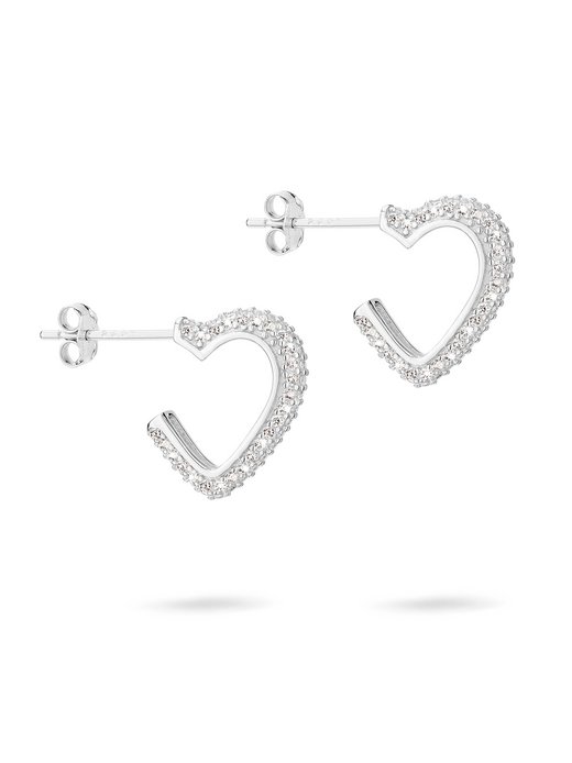 Damen Creolen  -  Sparkling Hearts