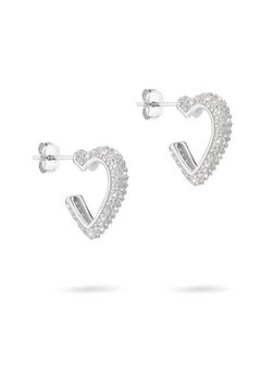 Damen Creolen  -  Sparkling Hearts