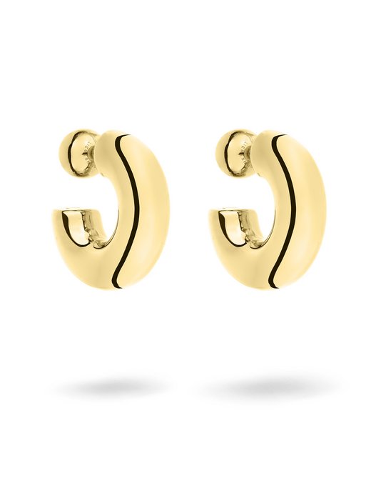 Damen Creolen  -  Steel Ball