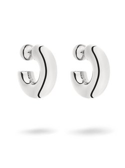 Damen Creolen  -  Steel Ball