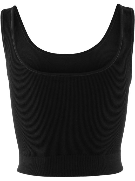 Damen Crop-Top  -  Ripp Stretch