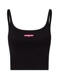 Artikelbild Damen Crop Top von Tommy Jeans in schwarz uni